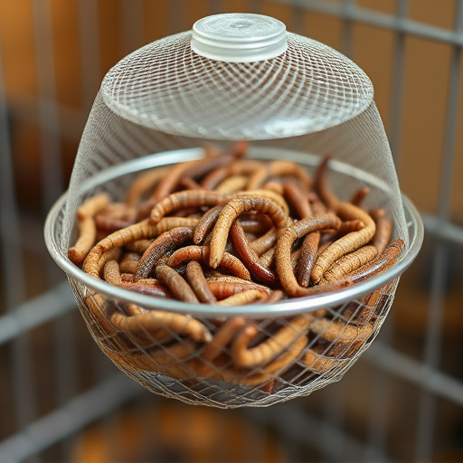 Designing Spacious Durable Caged Mealworm Feeder for Bird Health