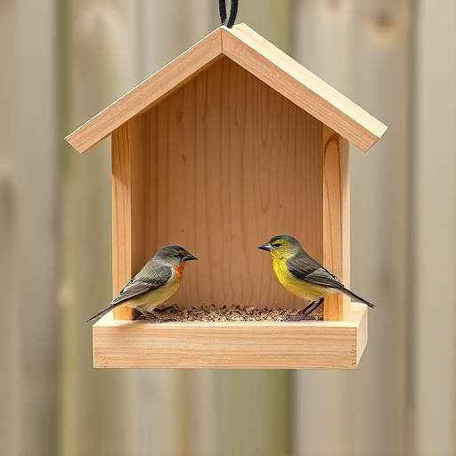 Minimalist feeding station for small birds