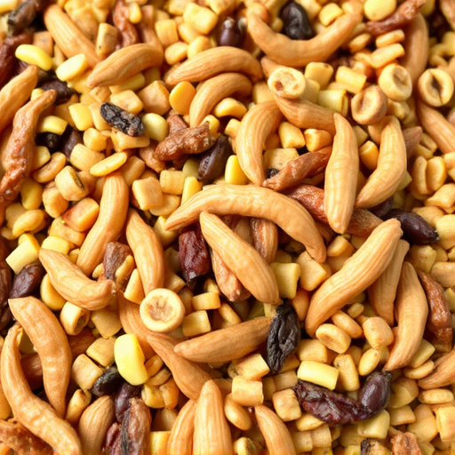 Mixed bird feed with added mealworms