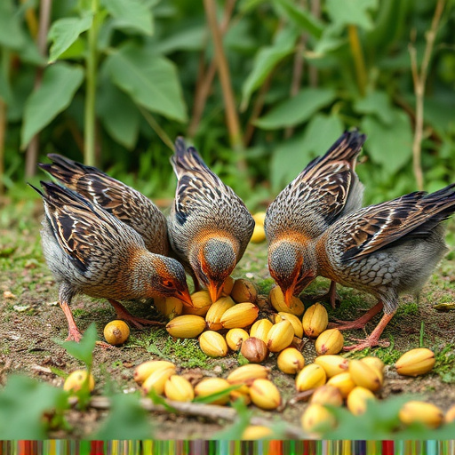 Mixed flock eating sunflower hearts