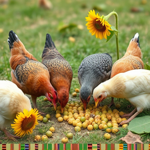 Mixed flock eating sunflower hearts