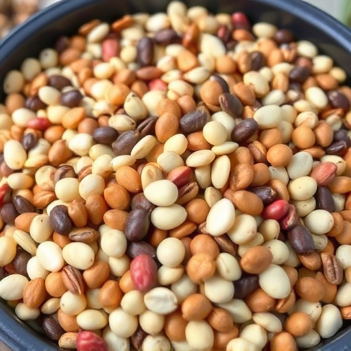 Mixed seeds without husks in feeder