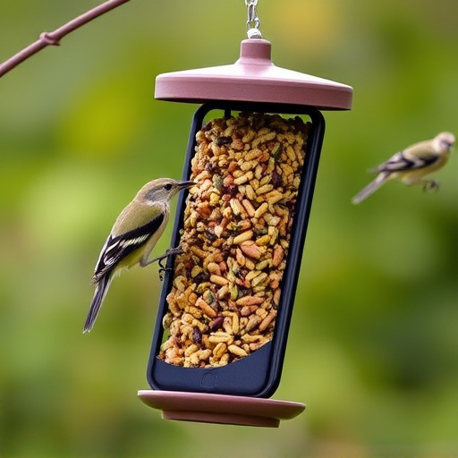 Mobile phone browsing bird seed deals