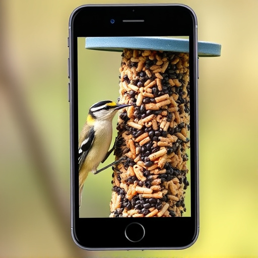 Mobile phone browsing bird seed deals