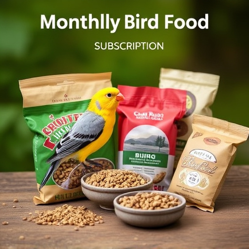 Monthly bird food subscription package
