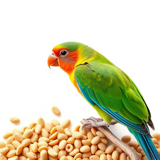 Natural bird food excluding wheat grains