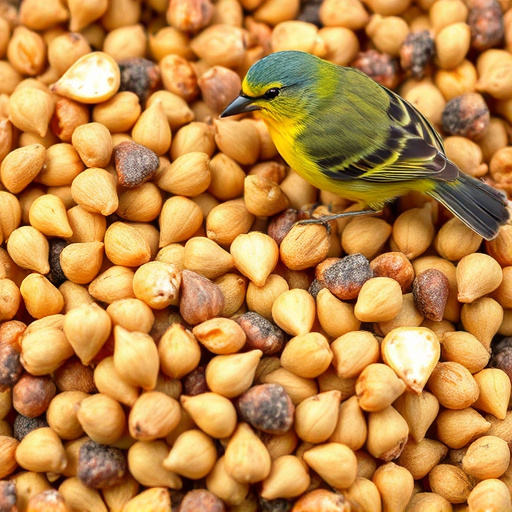 Natural bird food mix with sunflower hearts