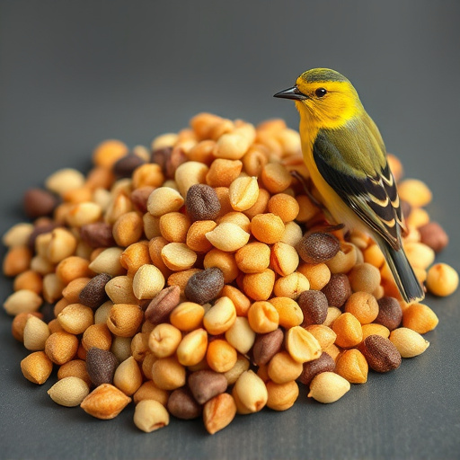 Natural bird food mix with sunflower hearts