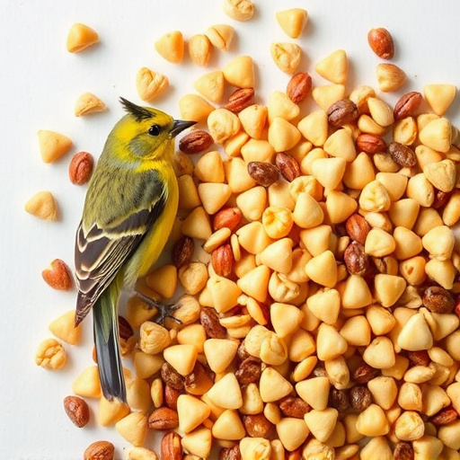 Natural bird food mix with sunflower hearts