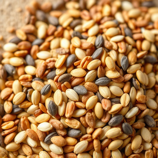 Natural seed mix for mess-free feeding