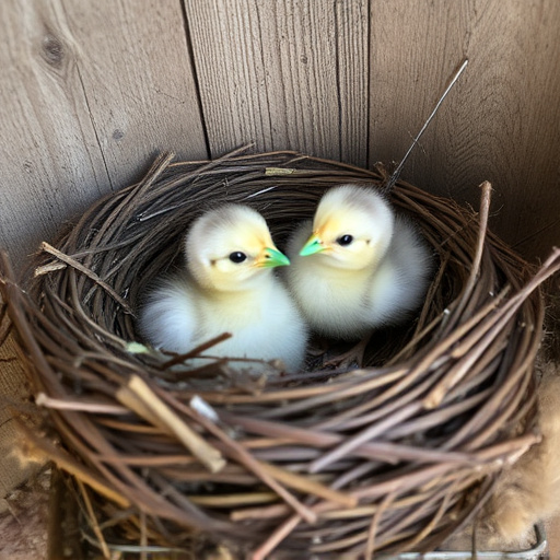 Nest with feathers but no chicks