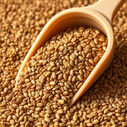 Niger seed in a plastic scoop