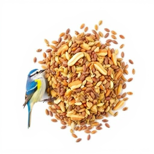 Nut and seed mix for wild birds