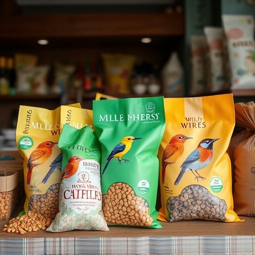 Online shop displaying wild bird food bags