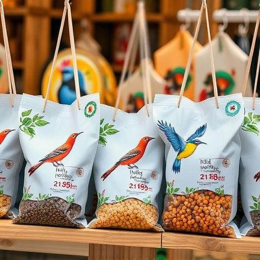 Online shop displaying wild bird food bags