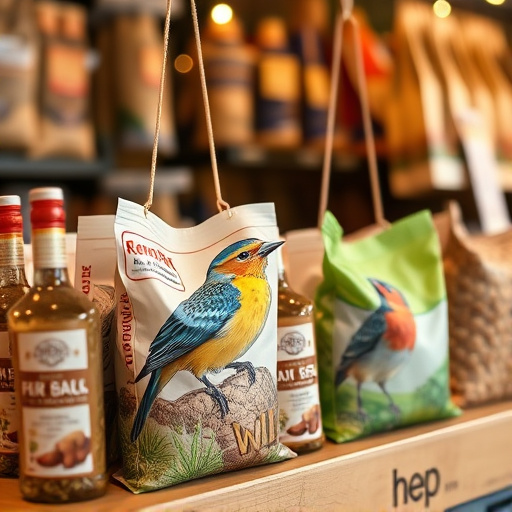 Online shop displaying wild bird food bags