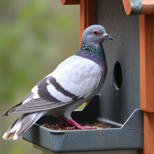 Pigeon unable to access seed tray