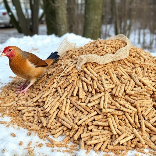 Piles of suet pellets for winter