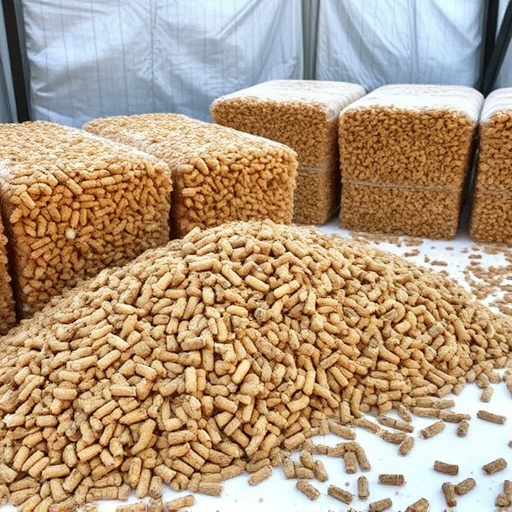 Piles of suet pellets for winter