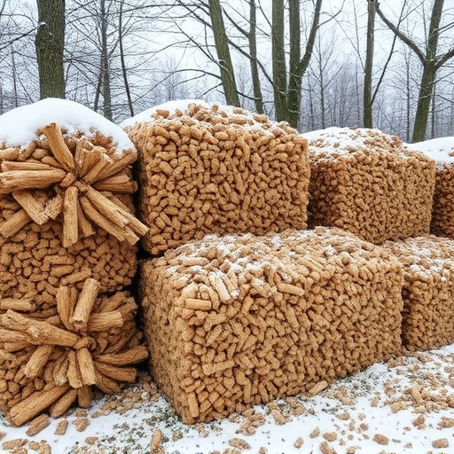 Piles of suet pellets for winter
