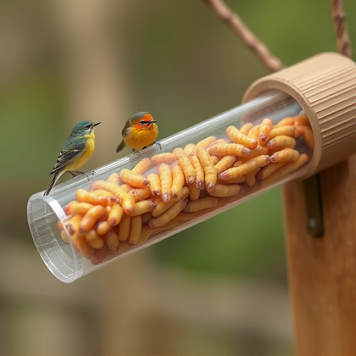 Attract Small Birds with an Ideal Mealworm Feeder Setup