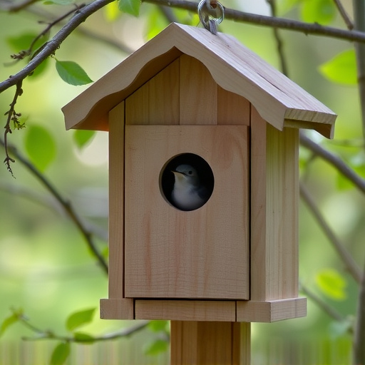Quiet bird box after breeding season