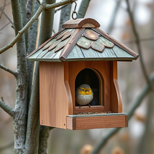 Quiet bird box after breeding season