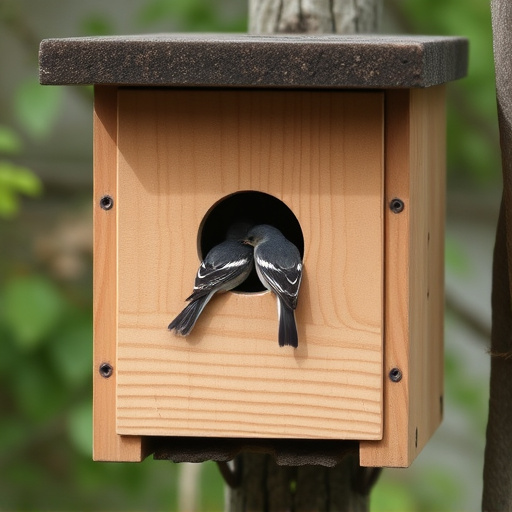 Quiet bird box after breeding season