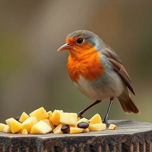robin-nibbling-on-chopped-fruit-pieces-640x480-92630237.jpeg