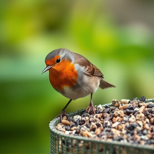 Attract Robins with Preferred Seeds &amp; Fruit Feed Mixtures