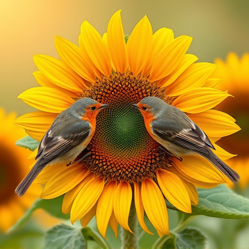 Attract Birds with Sunflower Hearts: A Garden Symphony