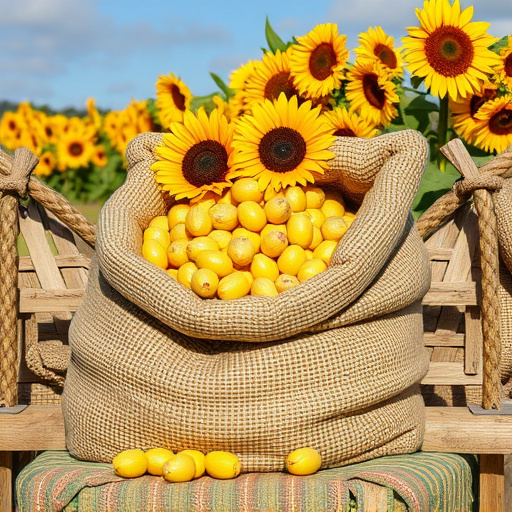sack of sunflower hearts