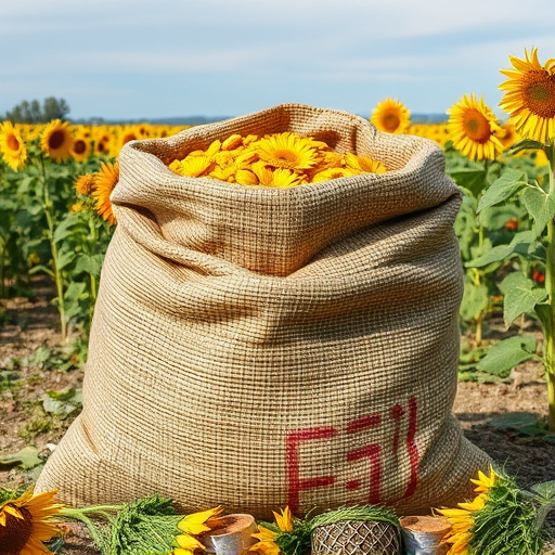 sack of sunflower hearts
