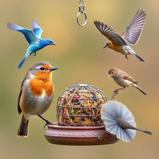 Seasonal bird feeding guide with UK birds