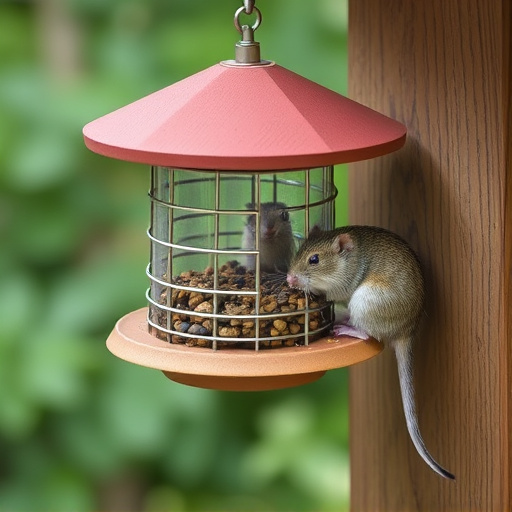 Secure feeder preventing rodent access