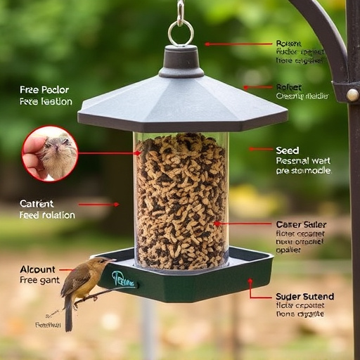 Seed feeder with rodent exclusion features
