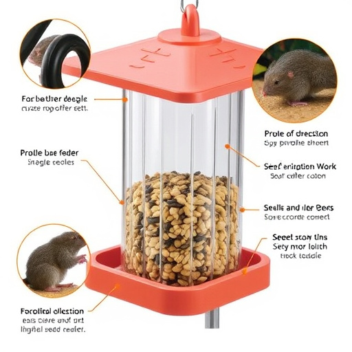 Seed feeder with rodent exclusion features
