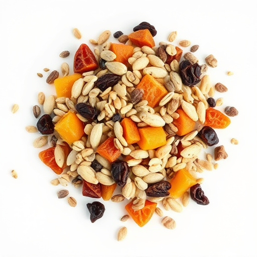 Seed mix with dried fruits