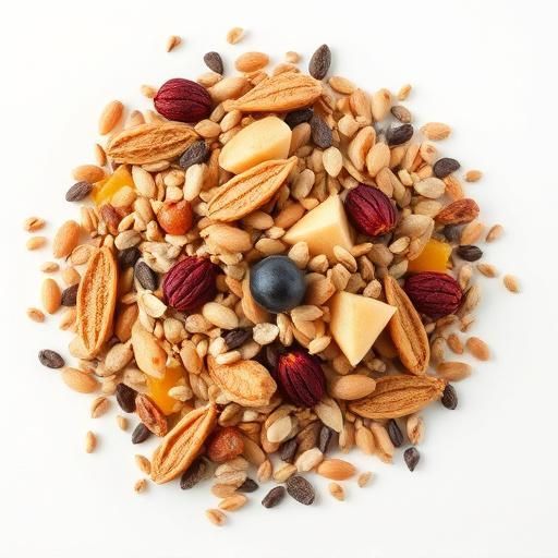 Seed mix with dried fruits