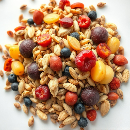 Seed mix with dried fruits