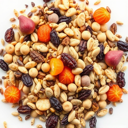 Seed mix with dried fruits