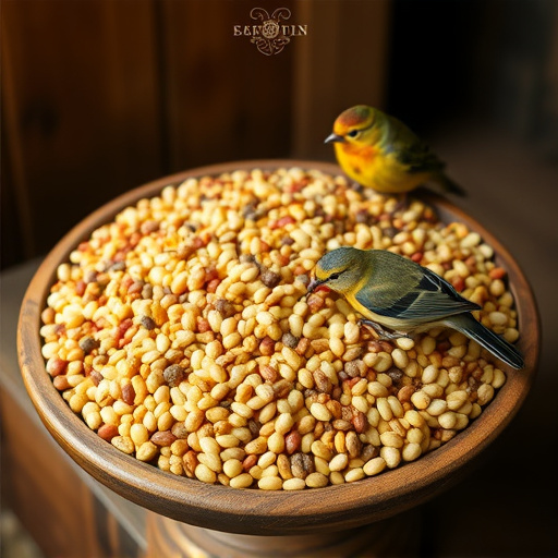 Selection of fine seeds for songbirds