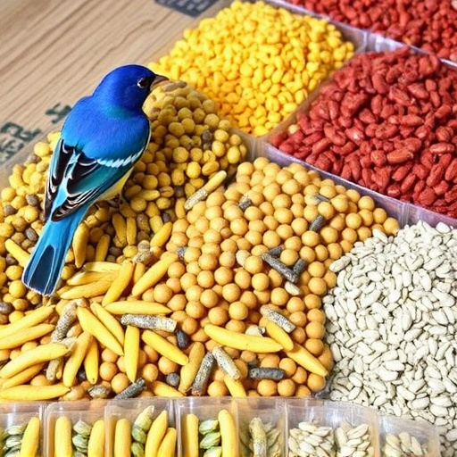 Selection of fine seeds for songbirds
