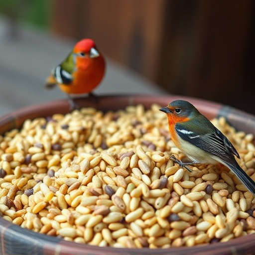 Selection of fine seeds for songbirds