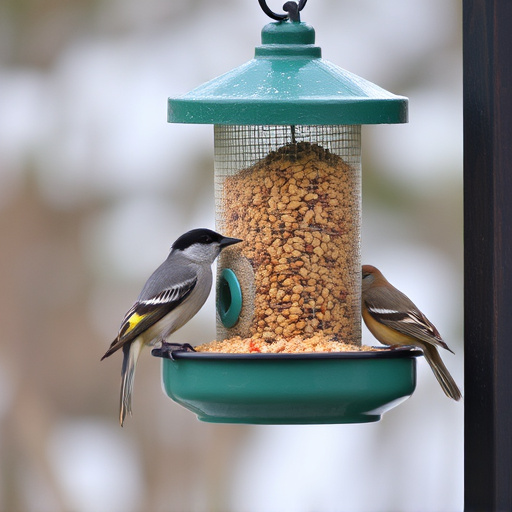 Selective feeding station for small birds