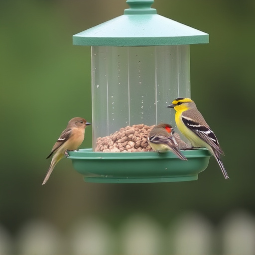 Selective feeding station for small birds