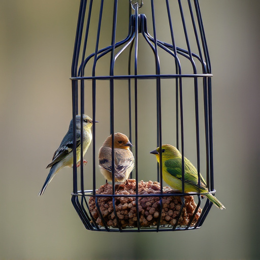 Caged Ground Feeders: Enhance Robin &amp; Wren Habitat