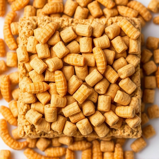 Square suet pellets with dried mealworms