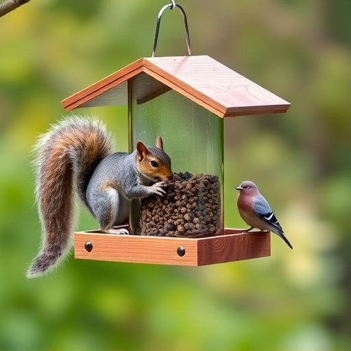 Squirrel and pigeon proof feeder design