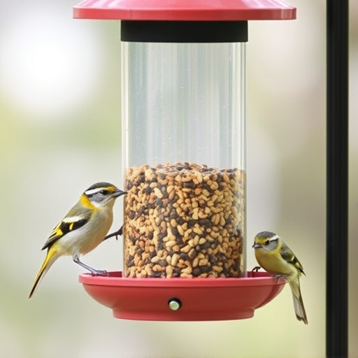 Squirrel-proof feeder with seed compartment